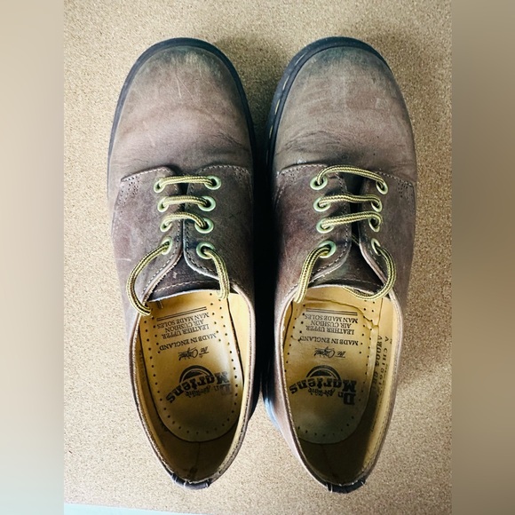 Vintage Dr. Martens Aztec Crazy Horse 4 Eyelet Shoe / Brown / 8 - Picture 7 of 10